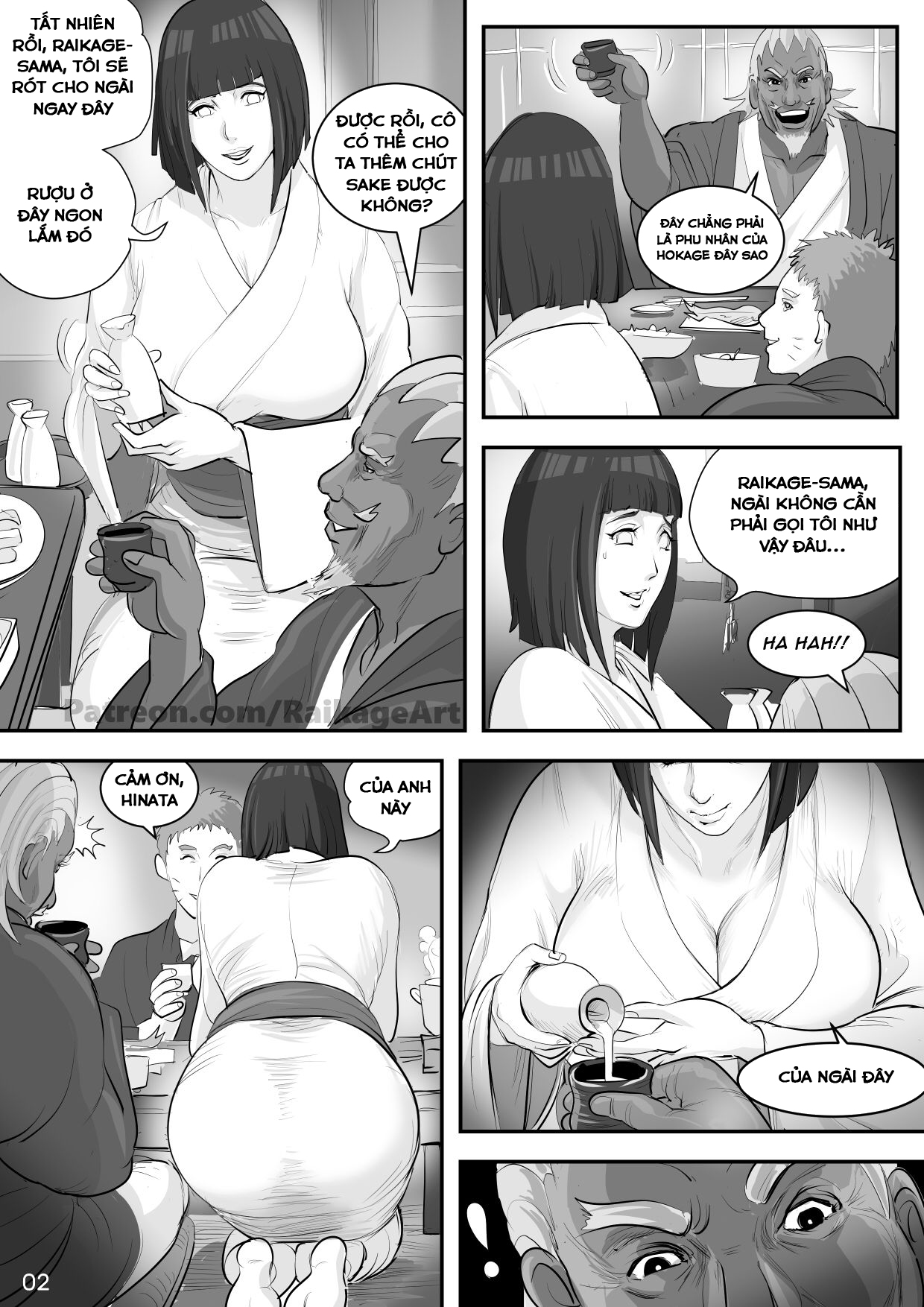 Hinata Tiếp Rượu Cùng Raikage Chapter 1 - Page 3