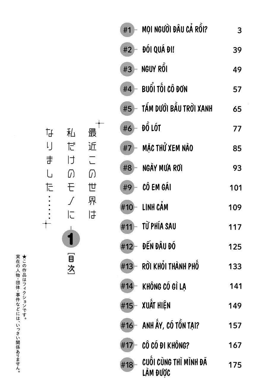 Saikin Kono Sekai Wa Watashi Dake No Mono Ni Narimashita...... Chapter 1 - Page 10