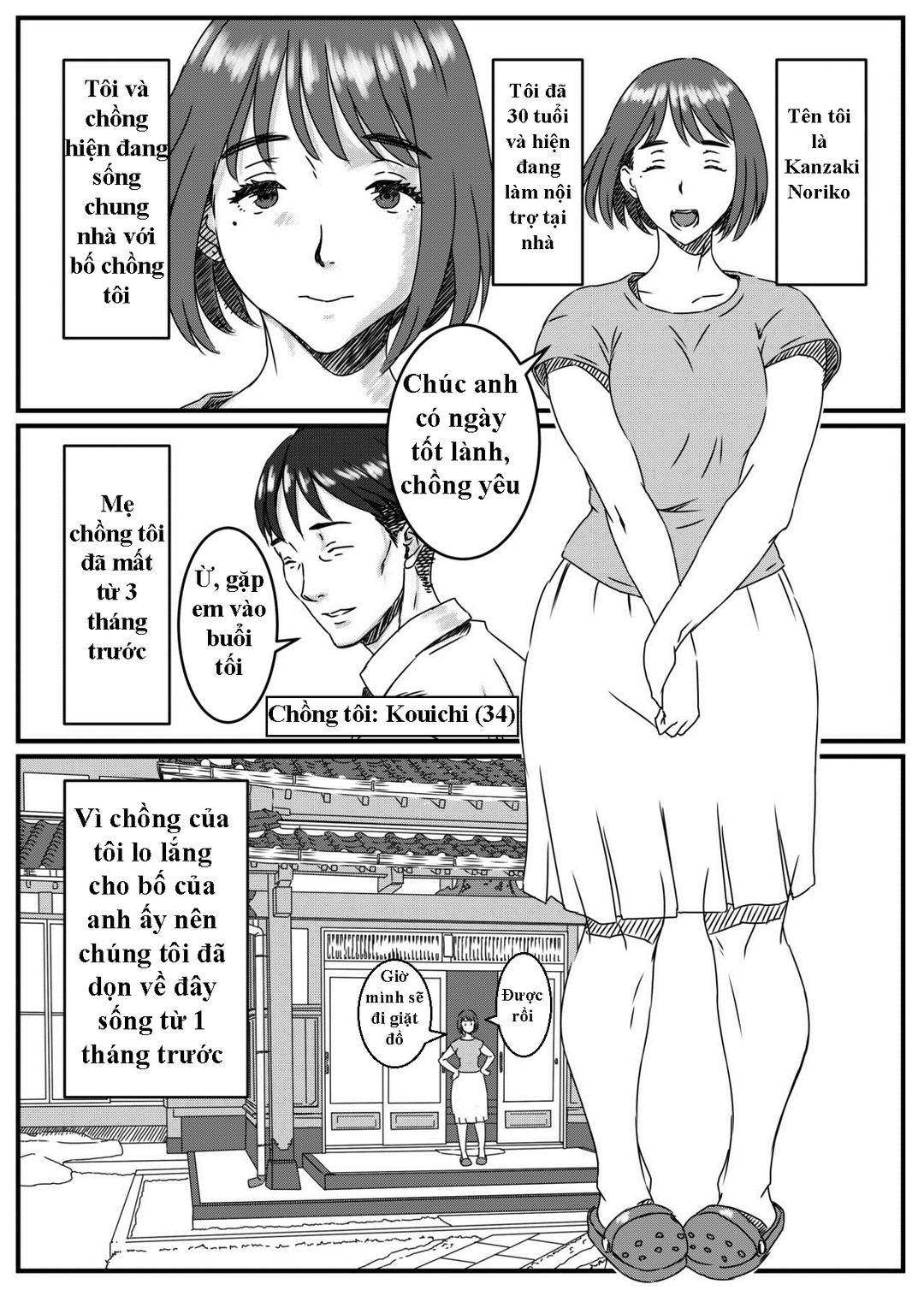 Cô Con Dâu Kanzaki Noriko Không Thể Cưỡng Lại Được Cha Chồng Chapter 1 - Page 2