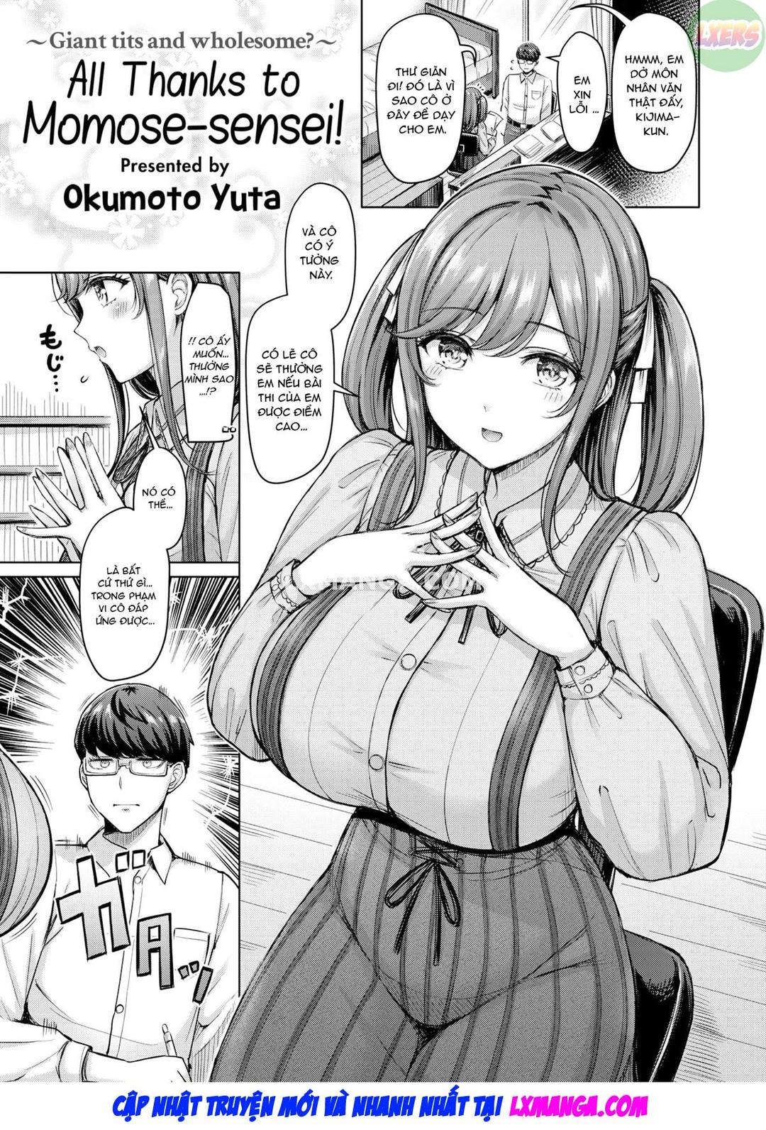 Tất Cả Là Nhờ Momose-sensei! Chapter 1 - Page 1